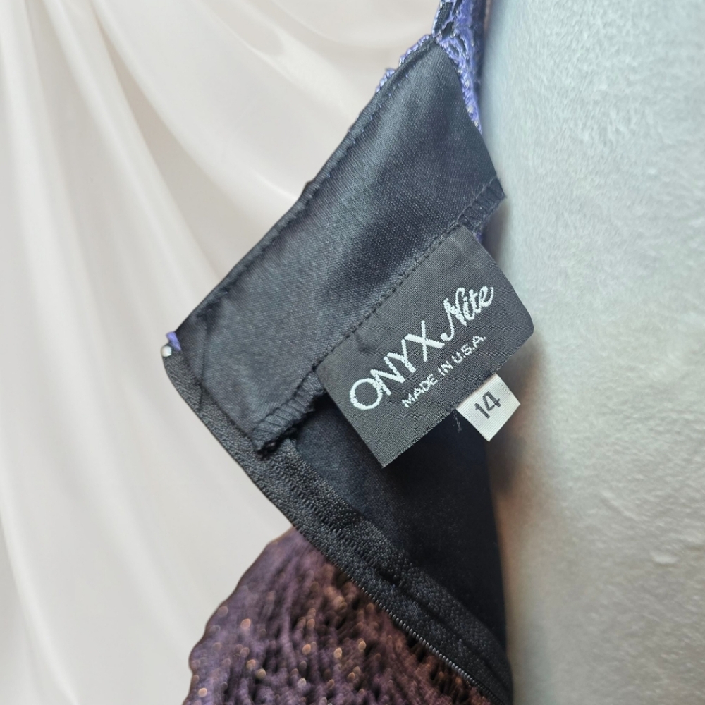 Onyx Nite Sleeveless‎ Floor Length Gown Dress Size 14 - Picture 5 of 10